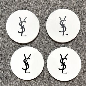 YSL White Coasters Set